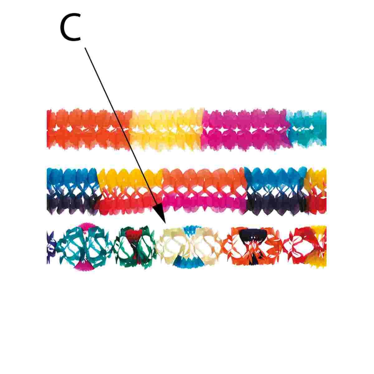 Festone party color mt 3 assoertito 3 modelli