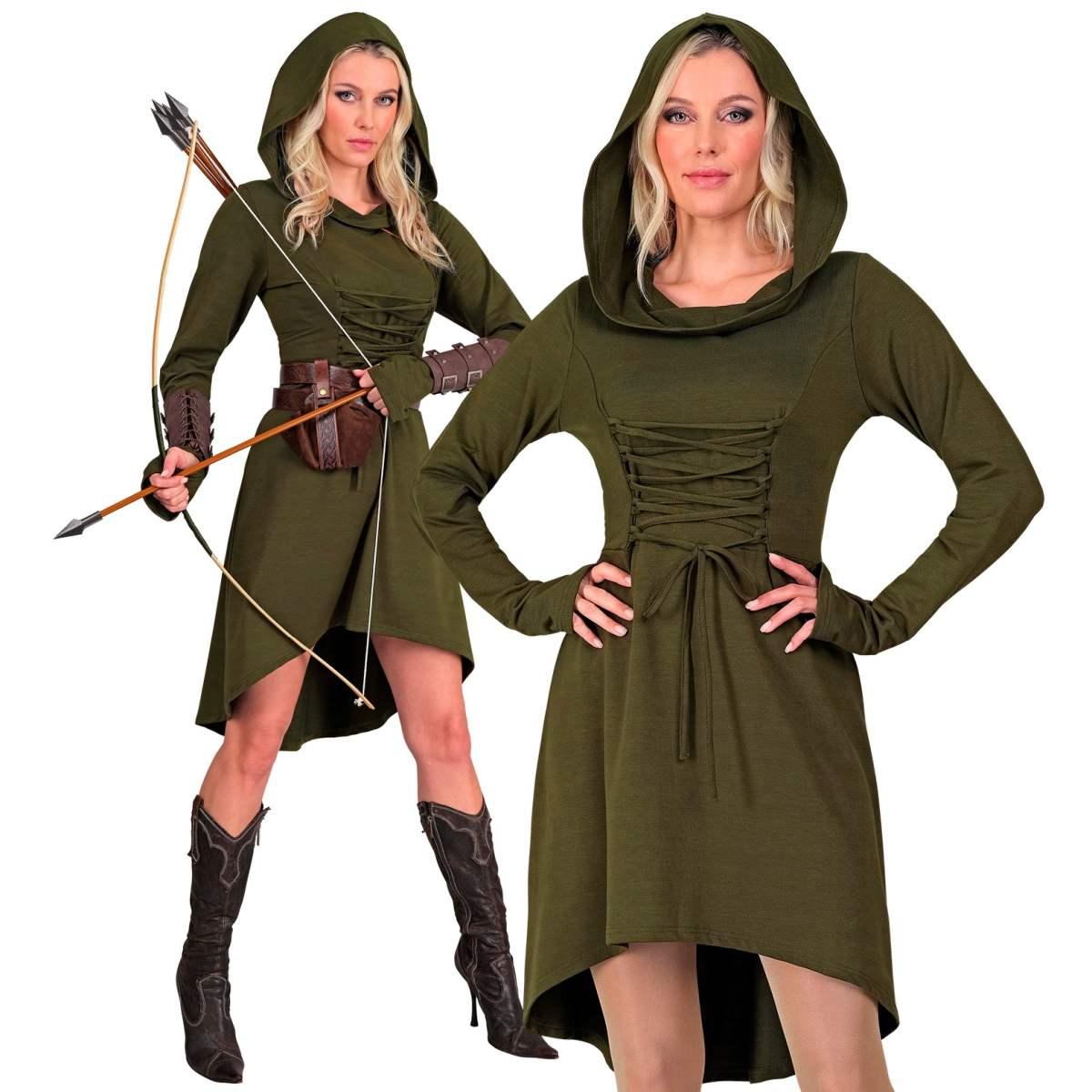 Costume gotica medievale verde