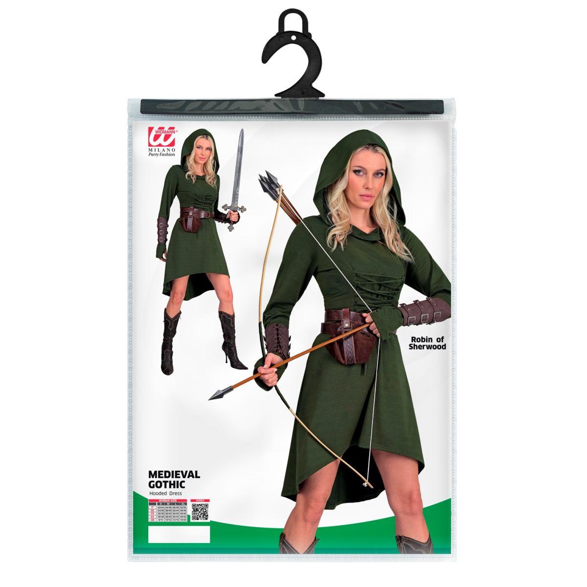 Costume gotica medievale verde