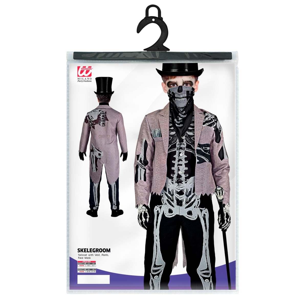 Costume scheletro frac