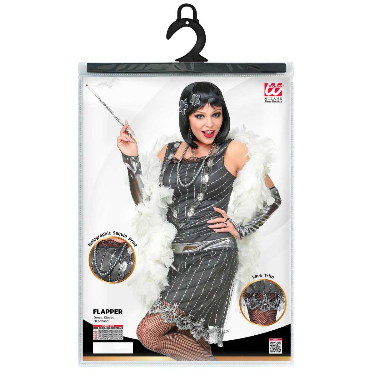 Costume charleston anni 20 grigio