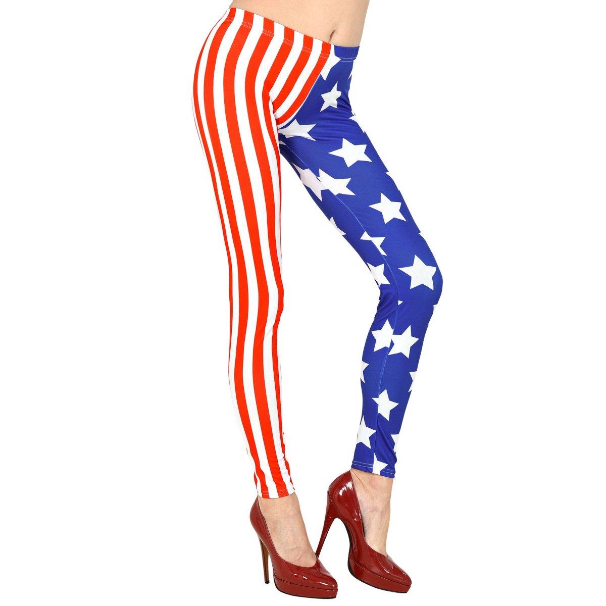 Leggins stelle strisce modello u