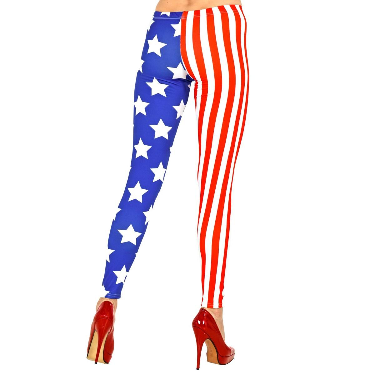 Leggins stelle strisce modello u