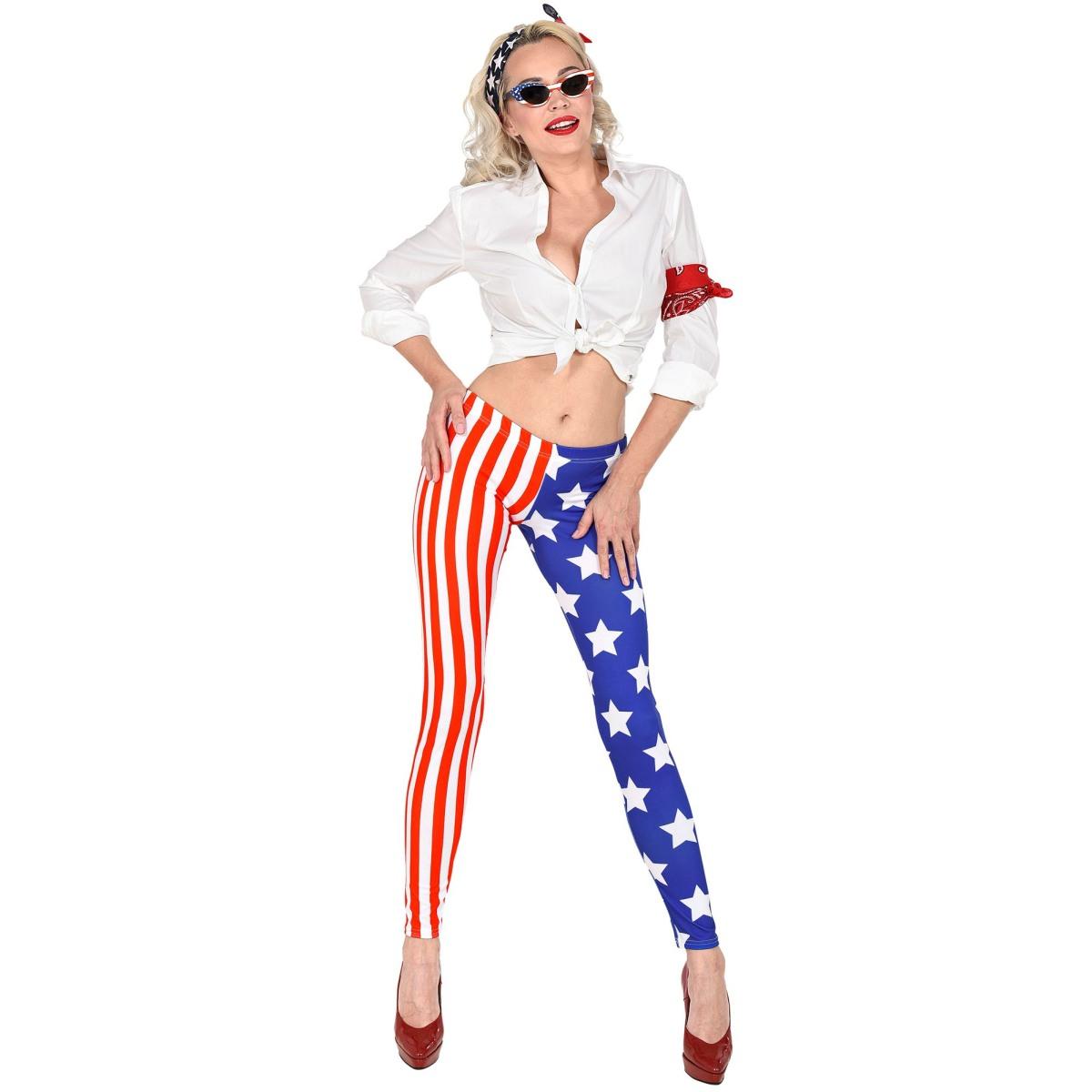 Leggins stelle strisce modello u