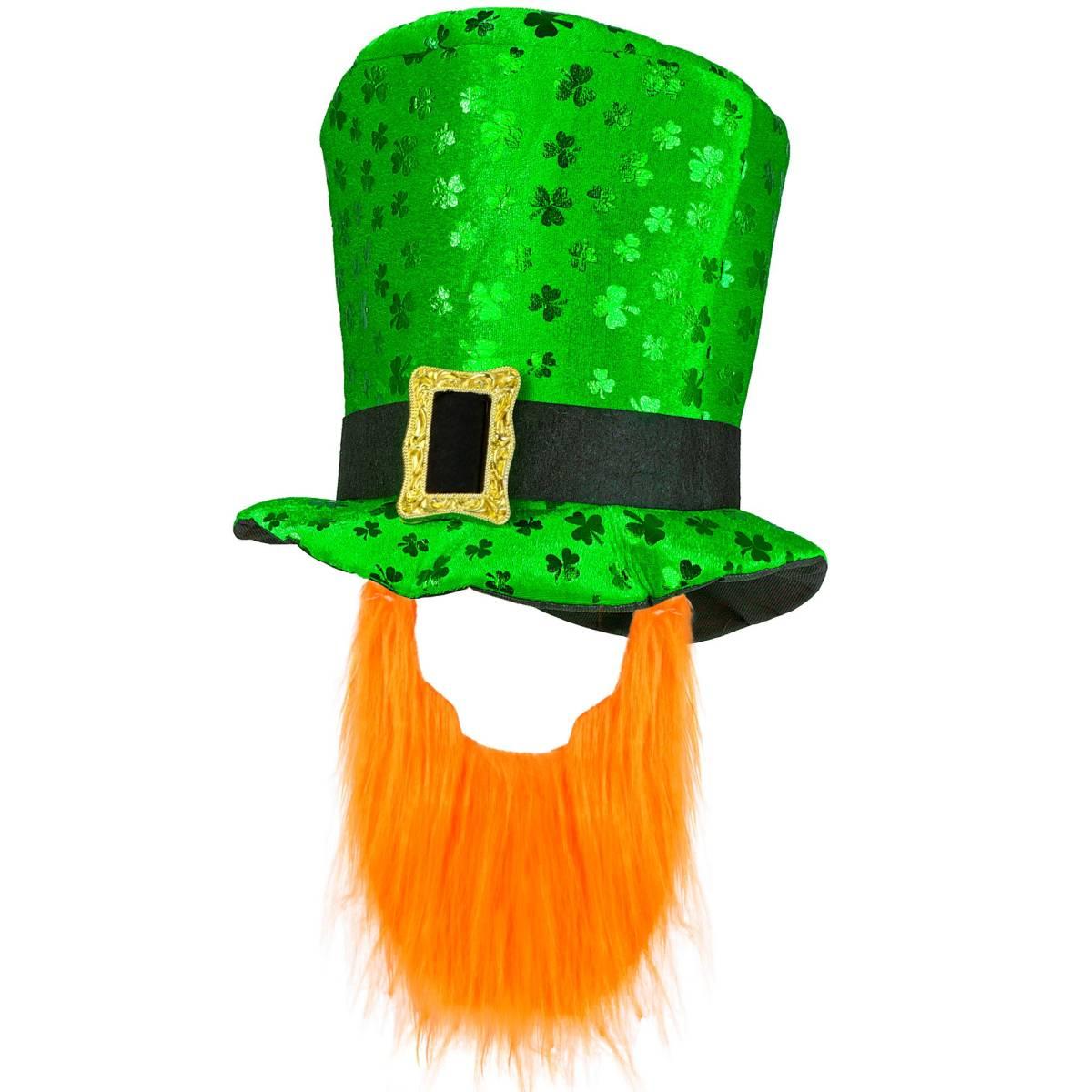 Cappello cilindro san patrizio barba