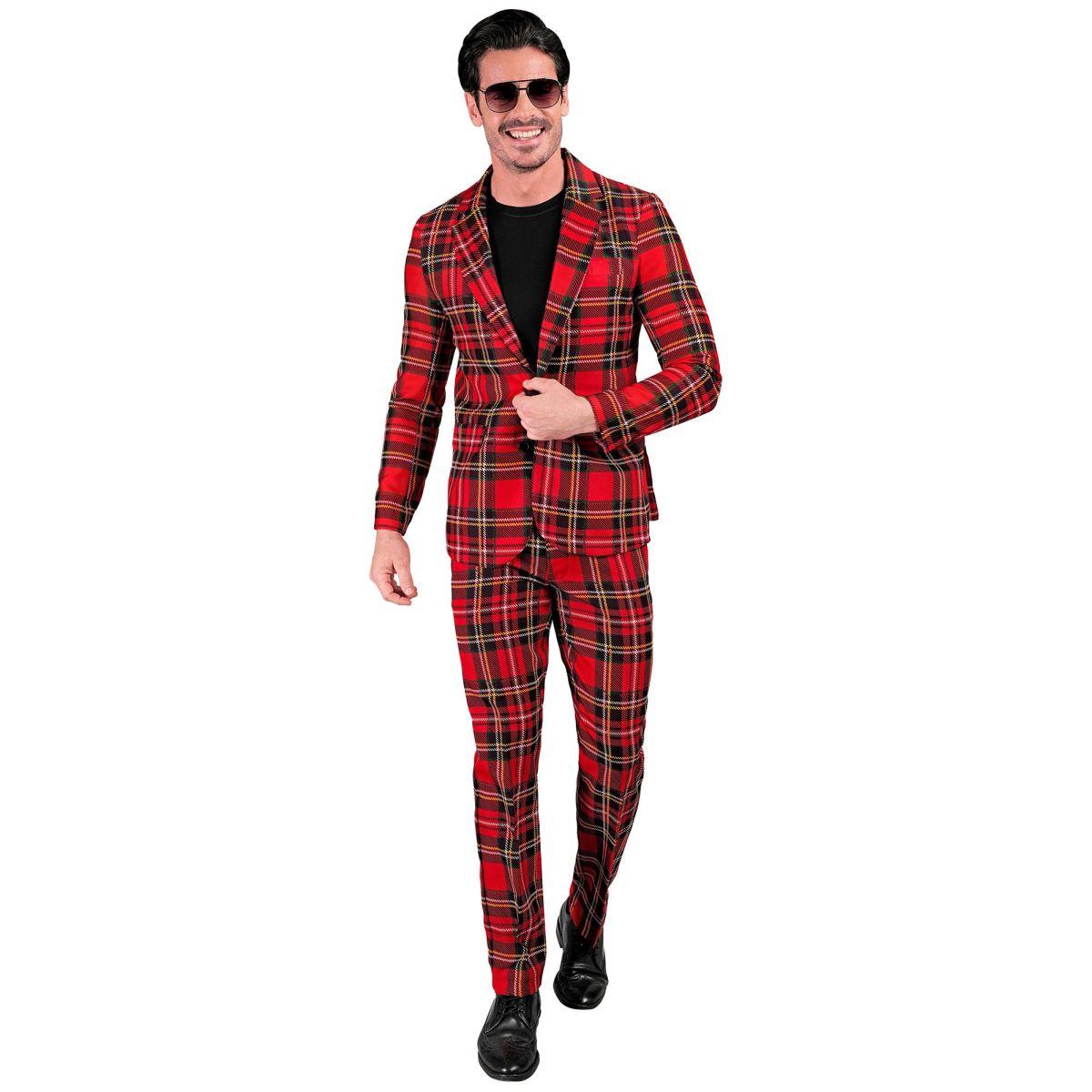 Costume completo tartan rosso