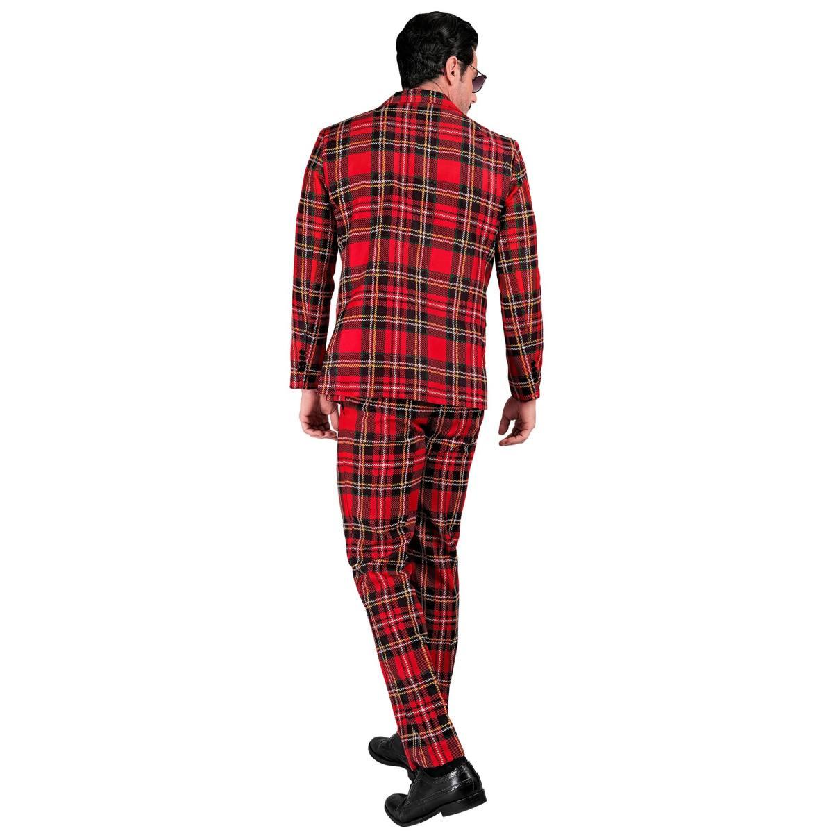 Costume completo tartan rosso