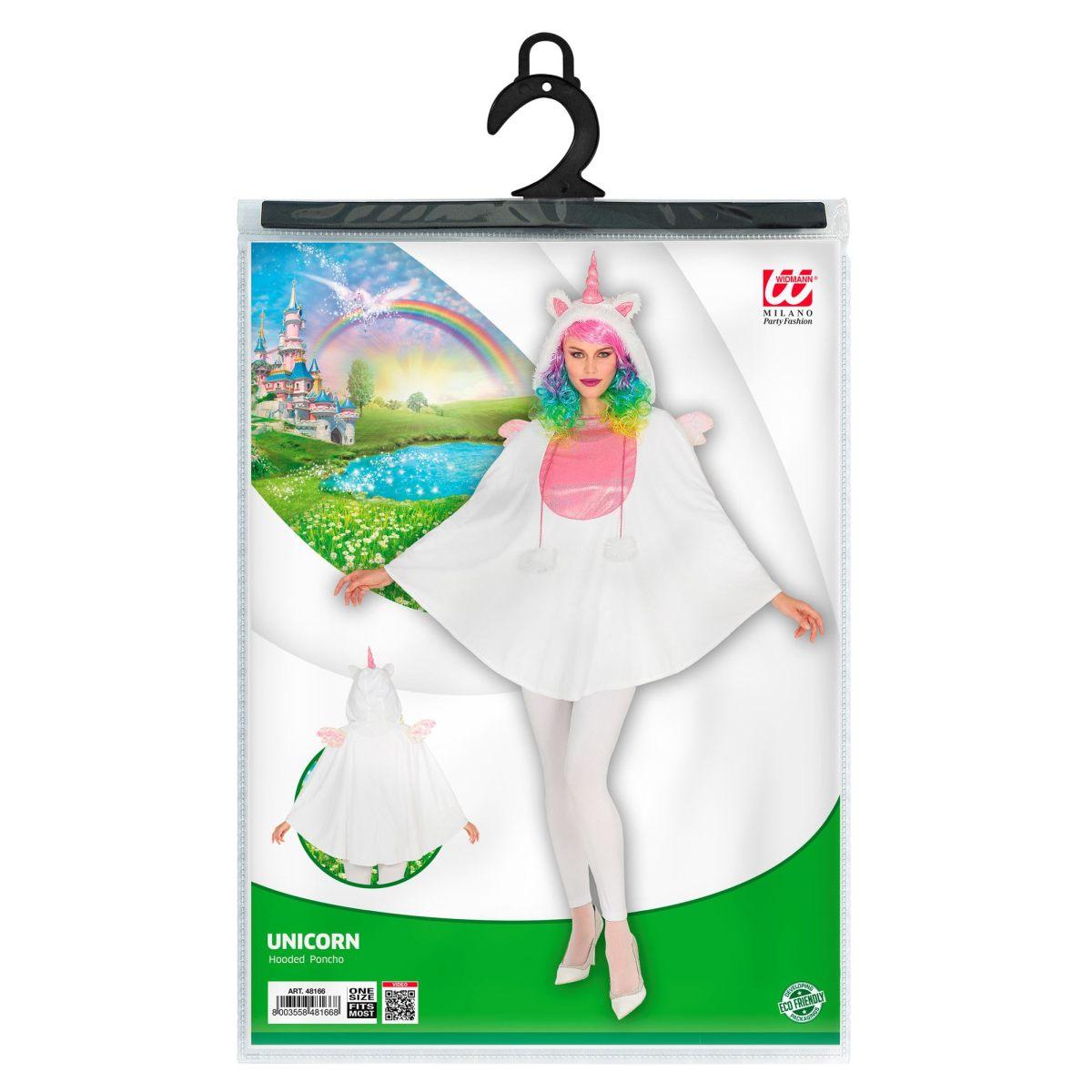 Poncho unicorno cappuccio