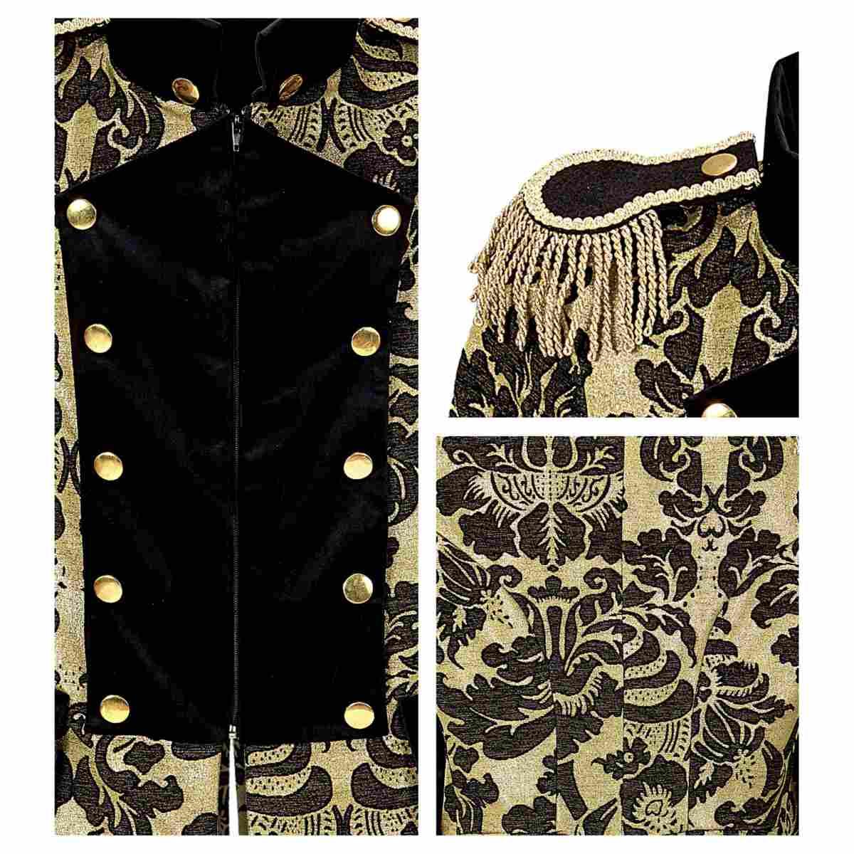 Giacca parata jacquard oro