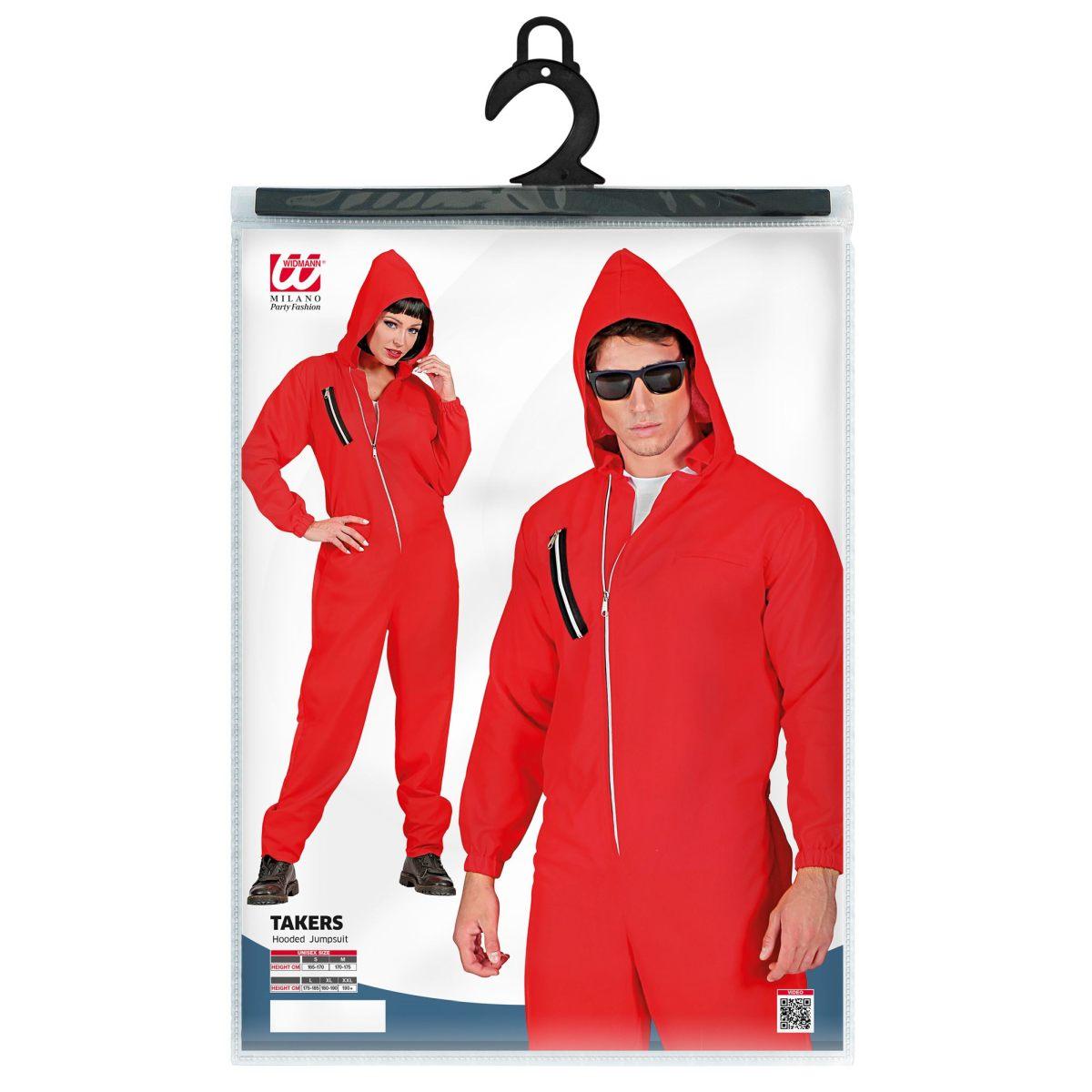 Costume tuta ladro rossa