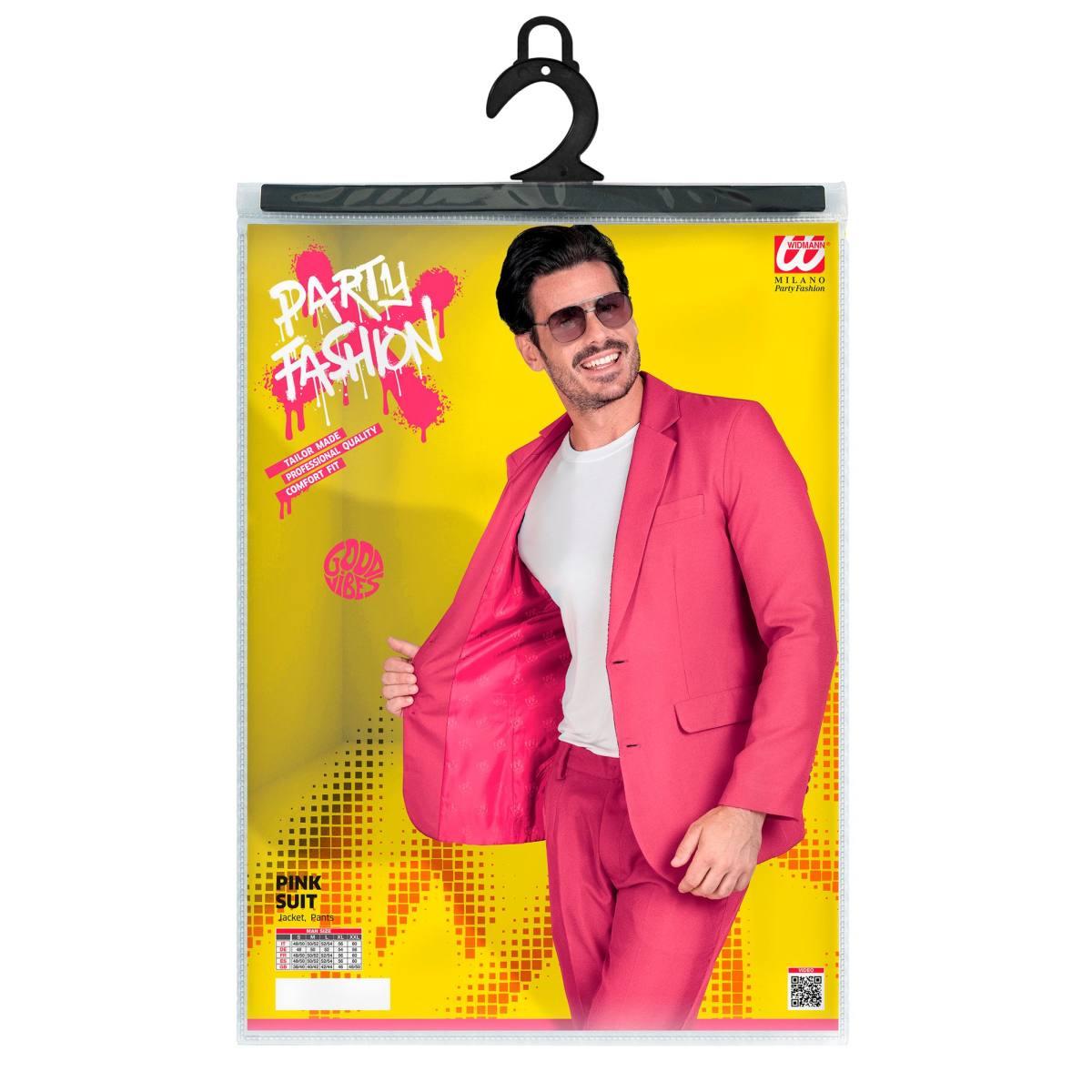 Costume completo party disco rosa