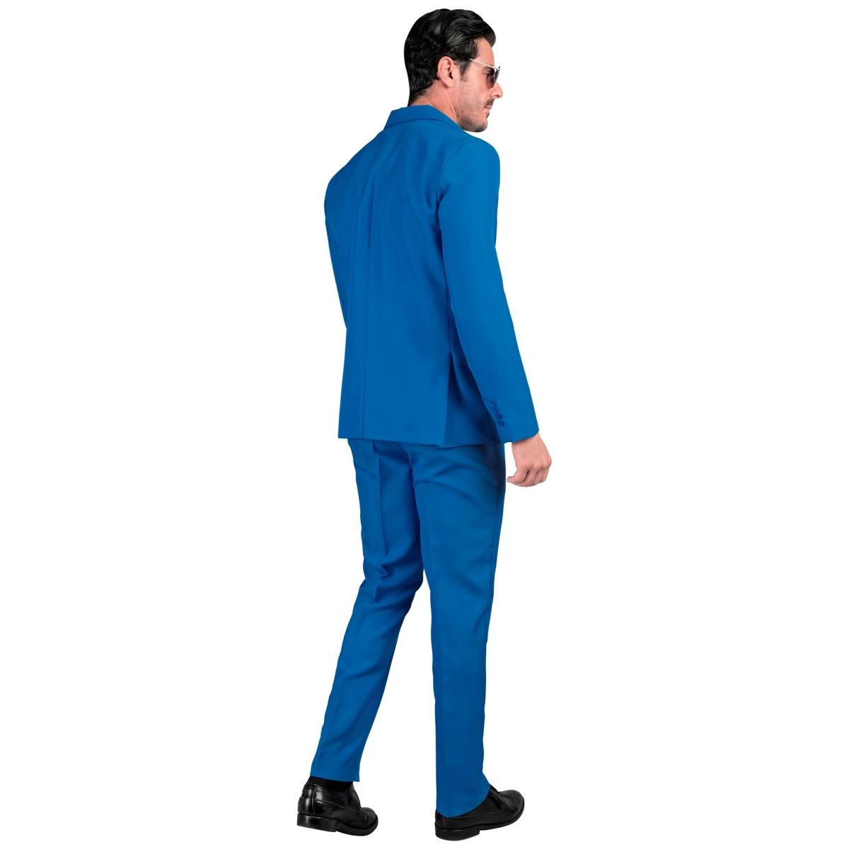 Costume completo party disco azzurro