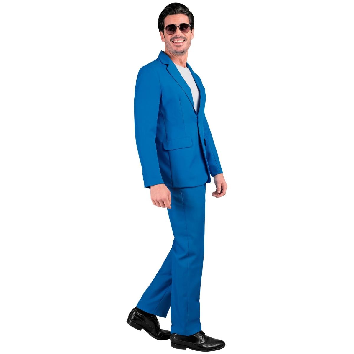Costume completo party disco azzurro