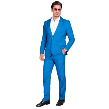 Costume completo party disco azzurro