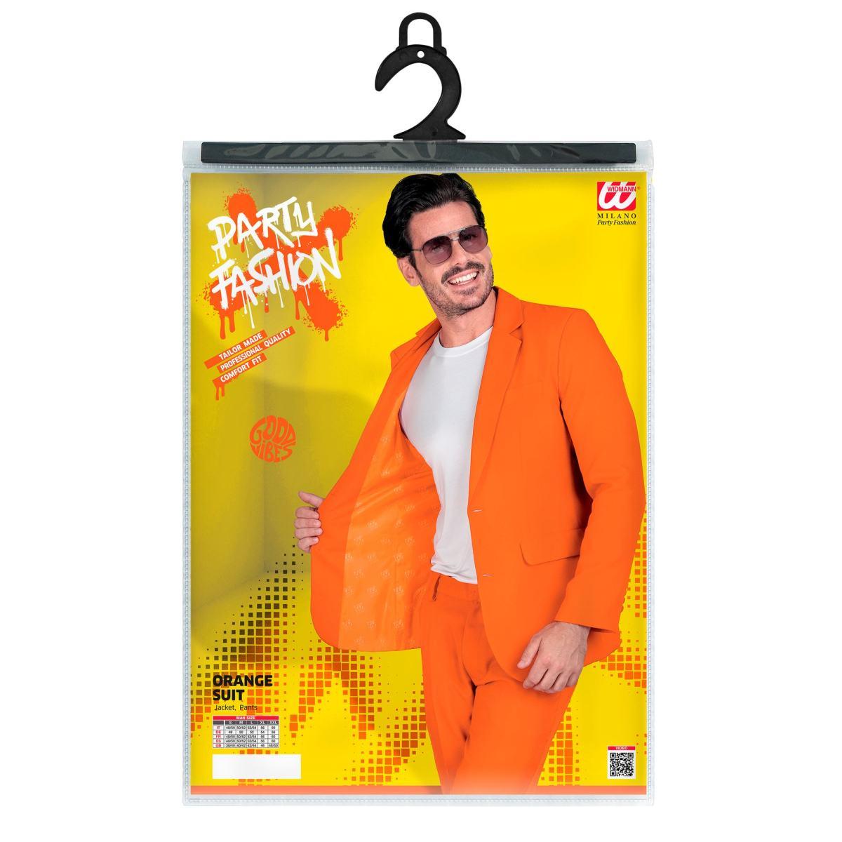 Costume completo party disco arancione