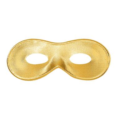 Maschera viso domino tessuto argento
