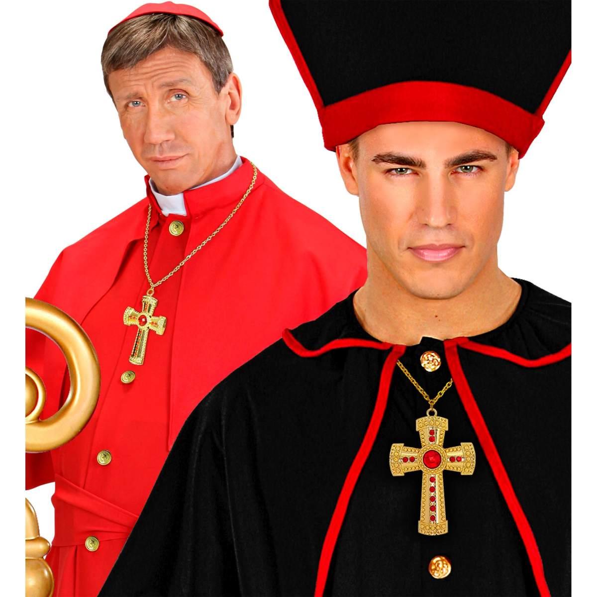 Collana metallo oro croce