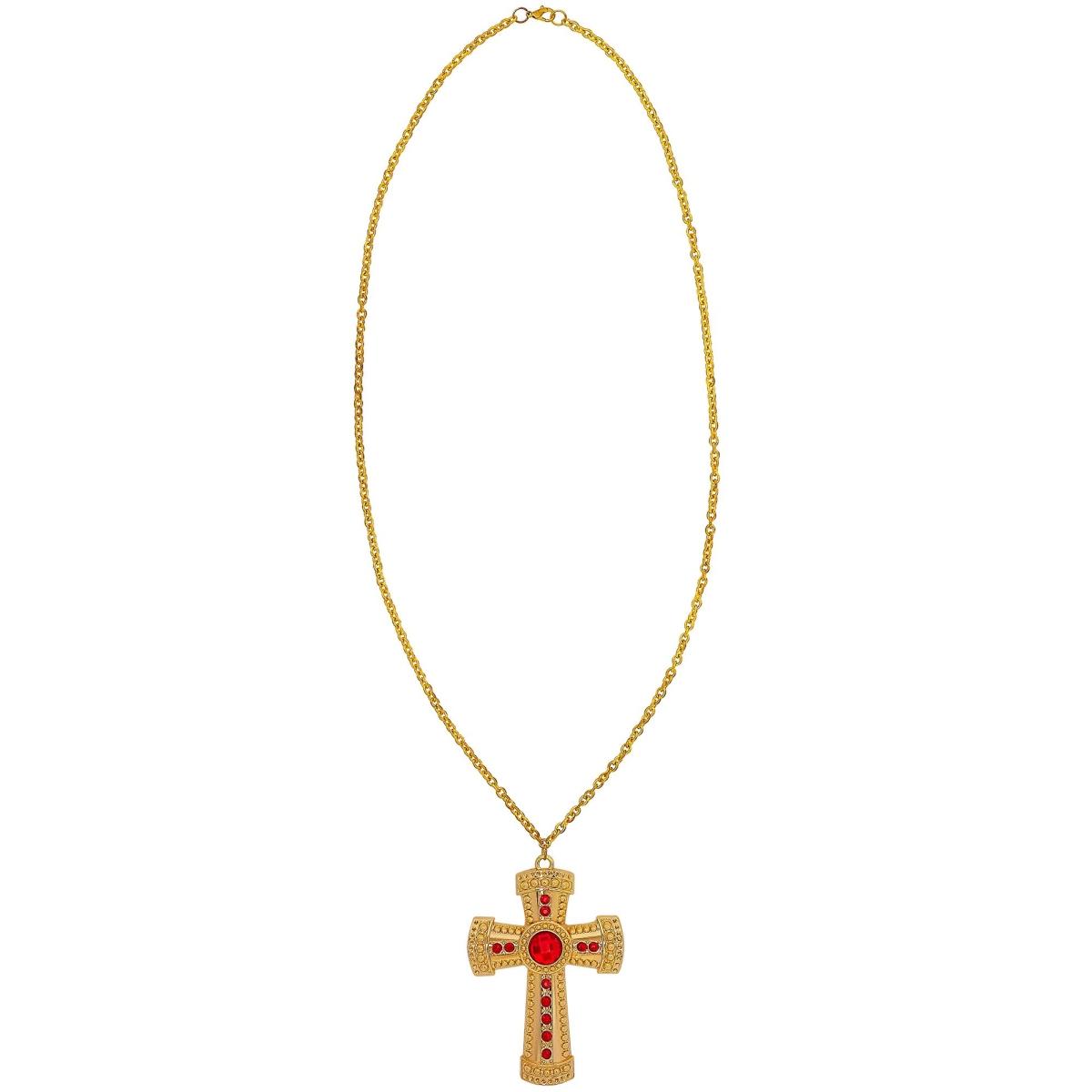 Collana metallo oro croce