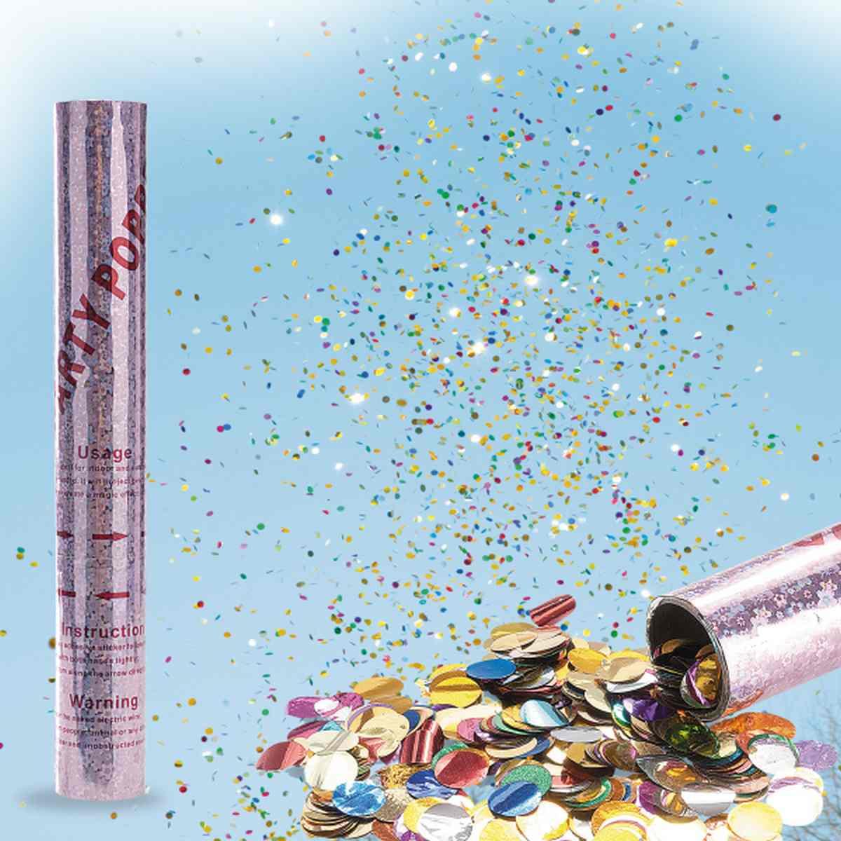 Tubo sparacoriandoli metalizzati