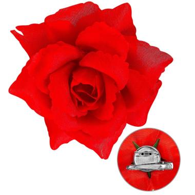 Mollettina capelli rosa rossa