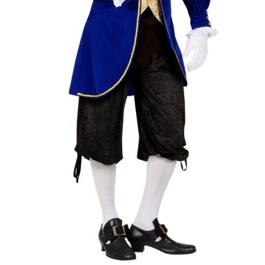 Pantaloni nero tre quarti in velluto