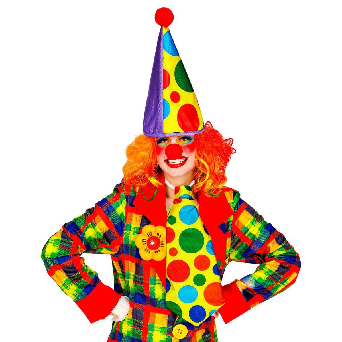 Clown cappello cravatta naso