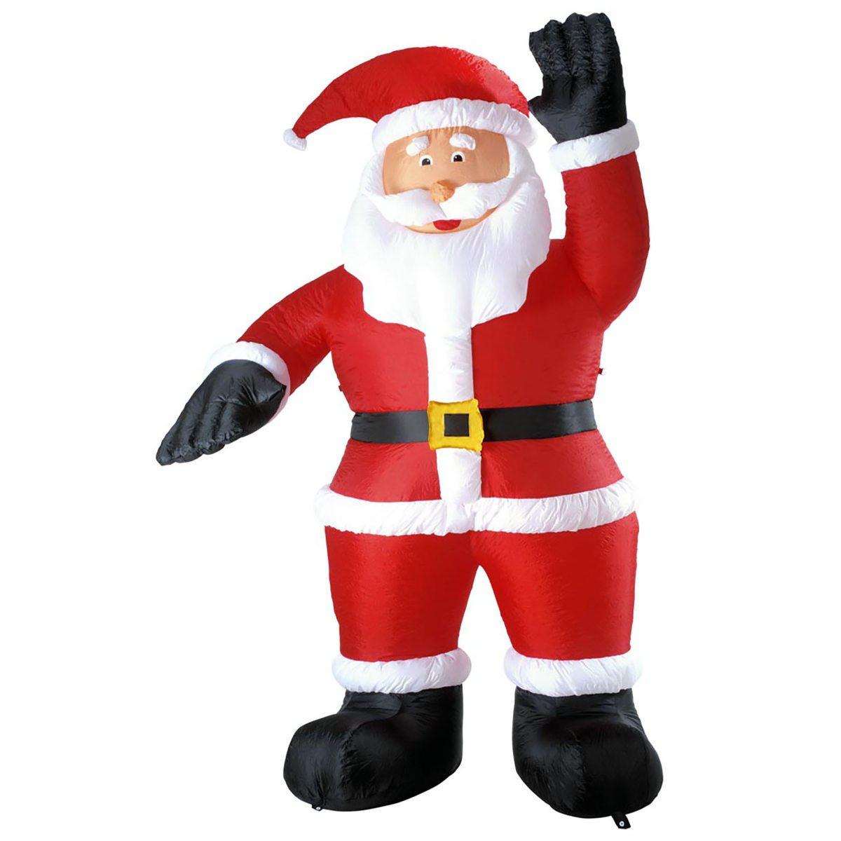 Decorazione natalizia babbo natale gonfiabile 244 cm
