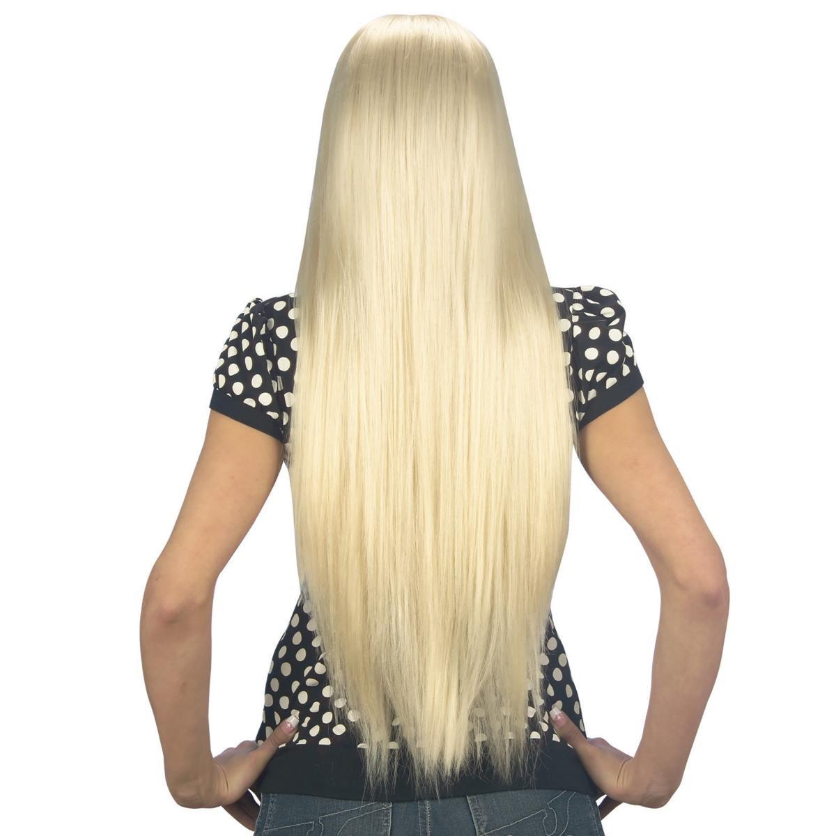 Parrucca bionda extra liscia