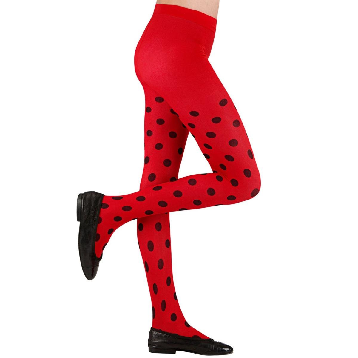 Collant pois coccinella nere rosse