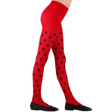 Collant pois coccinella nere rosse