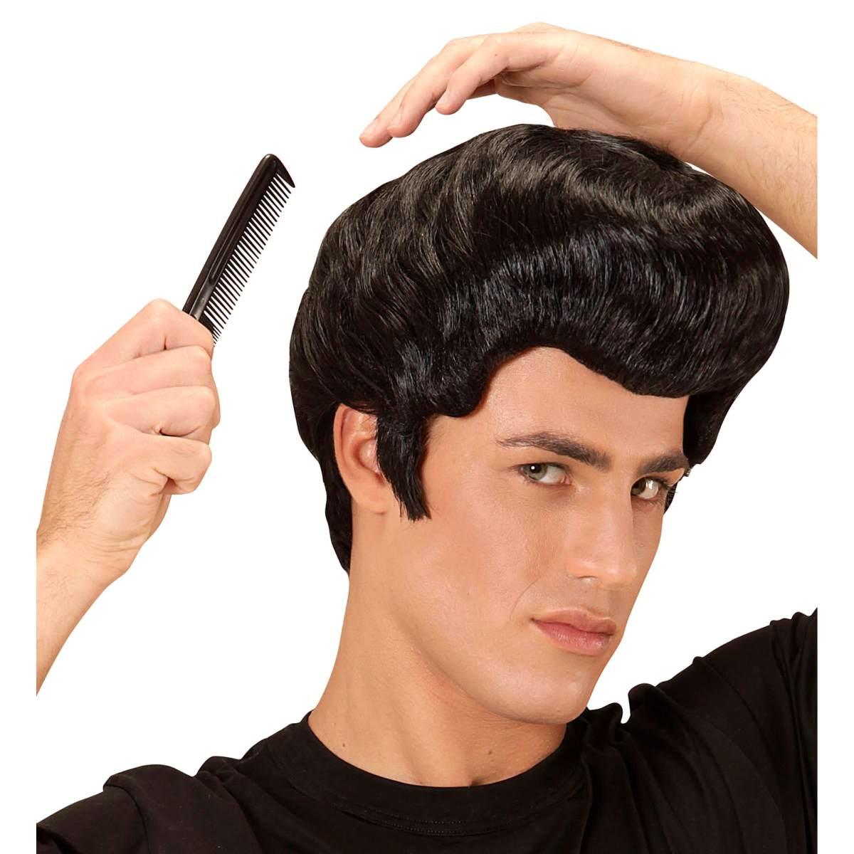 Parrucca elvis nera