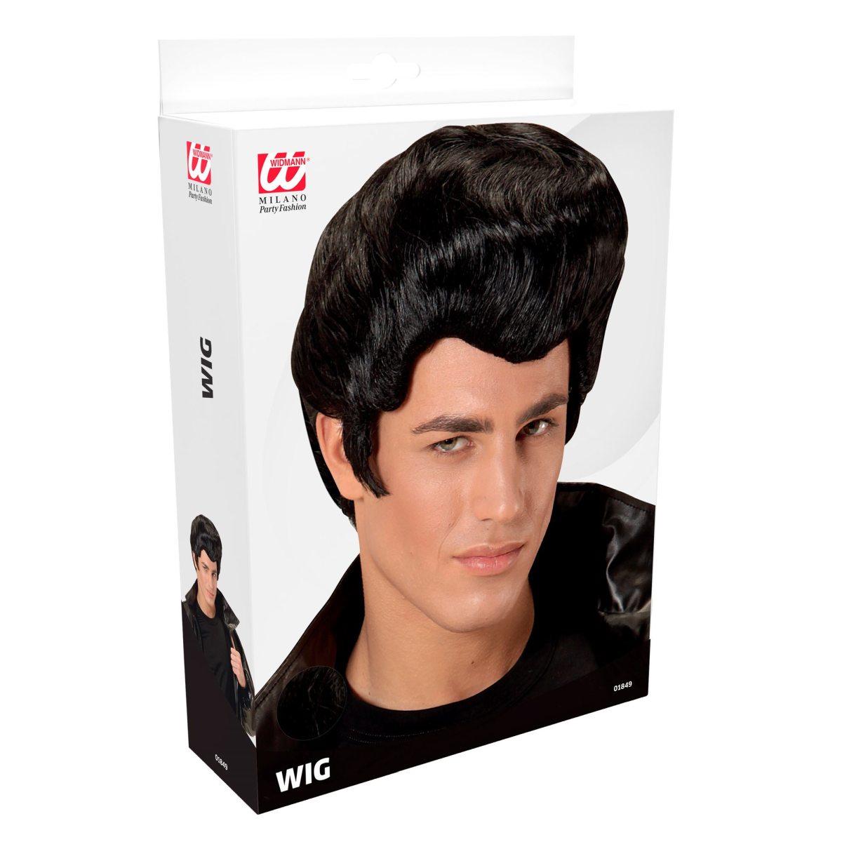 Parrucca elvis nera