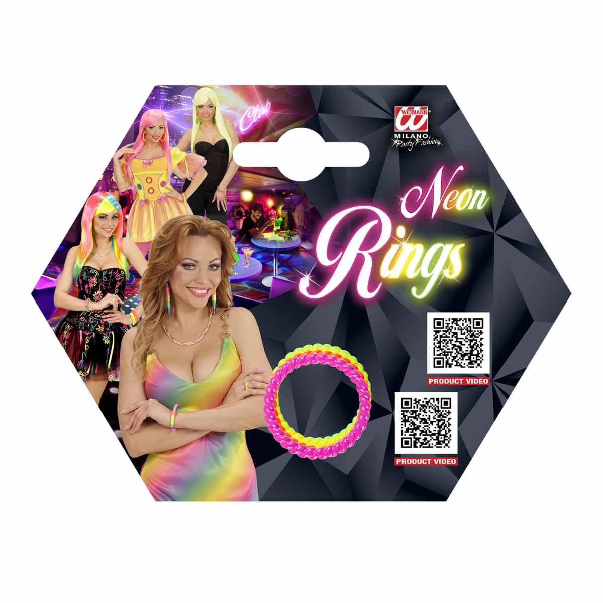 Anelli disco color fluo