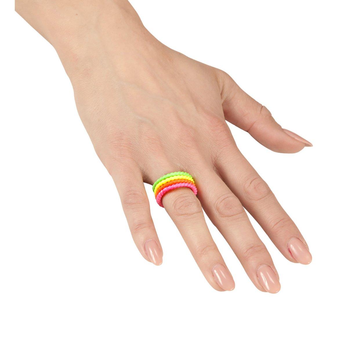 Anelli disco color fluo