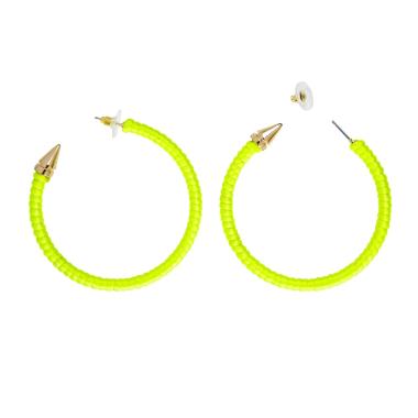 Orecchini giallo fluorescenti