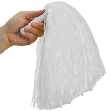 Pompon bianco manico