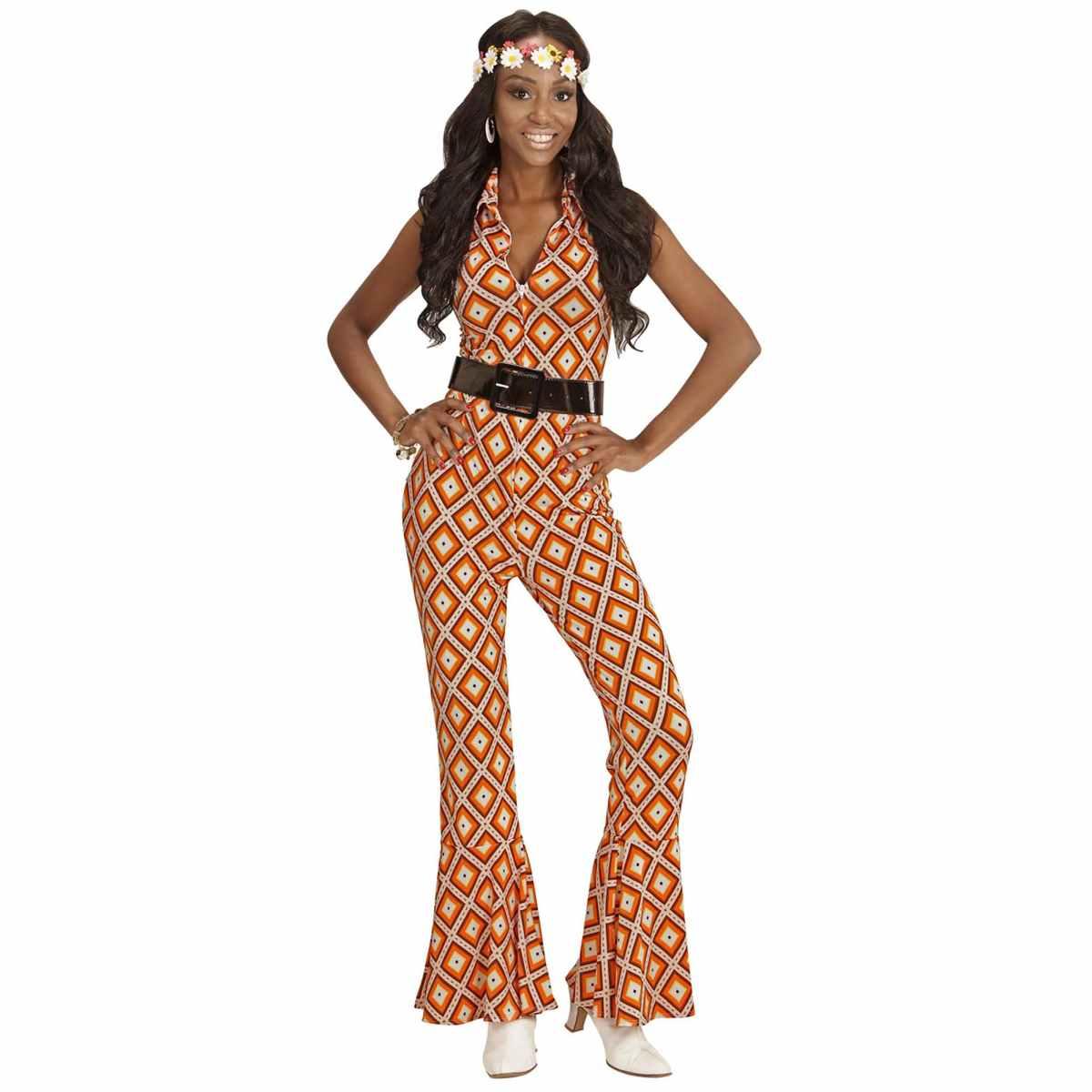 Costume tuta disco anni 70 rombi