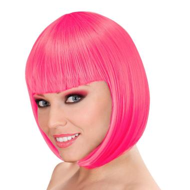 Parrucca caschetto lou rosa frangia