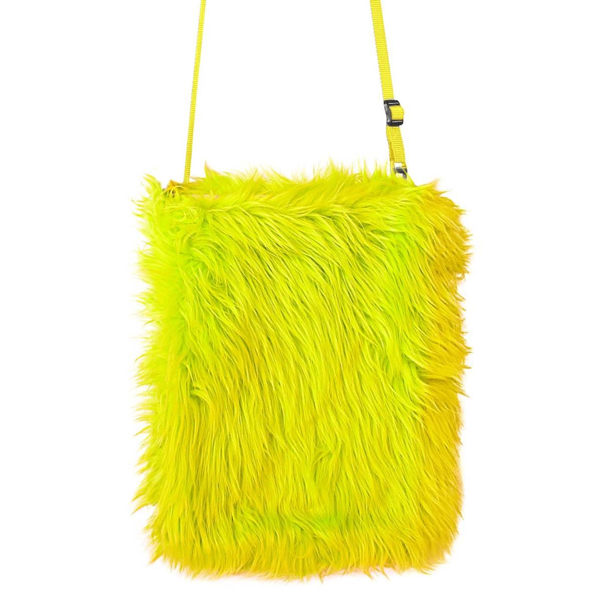 Borsa pelosa giallo fluo
