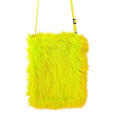 Borsa pelosa giallo fluo