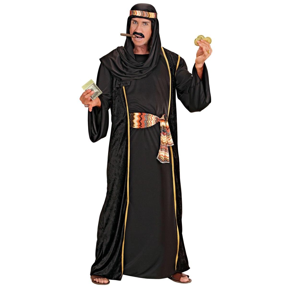 Costume arabo sceicco nero