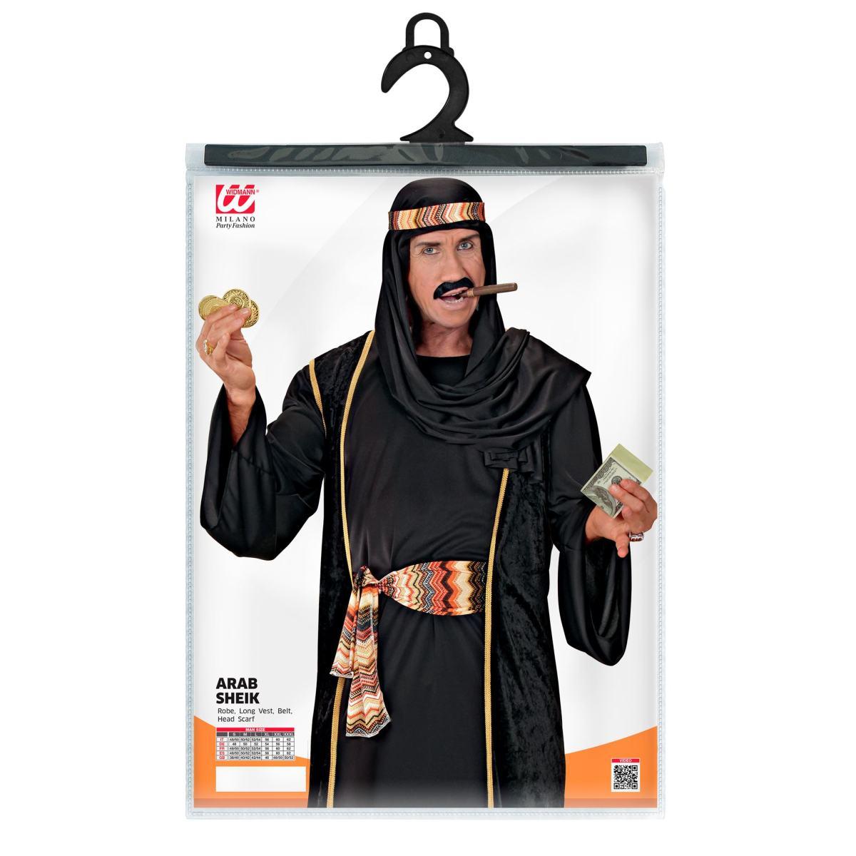 Costume arabo sceicco nero
