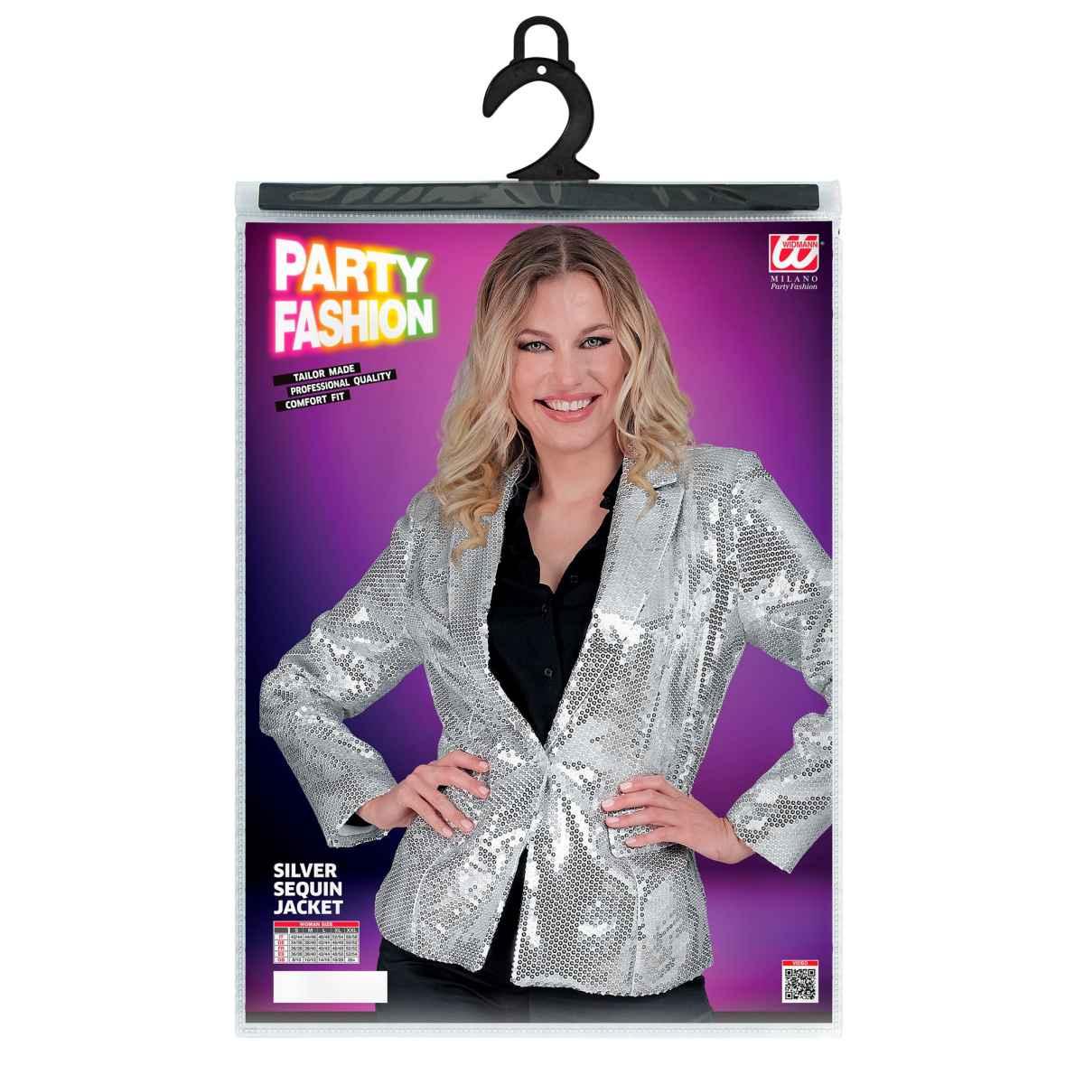 Giacca argento paillettes