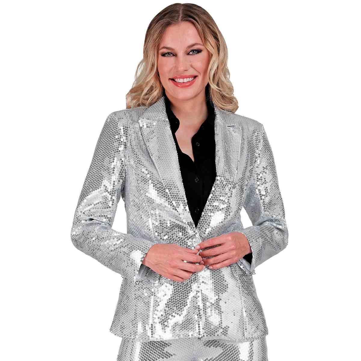 Giacca argento paillettes