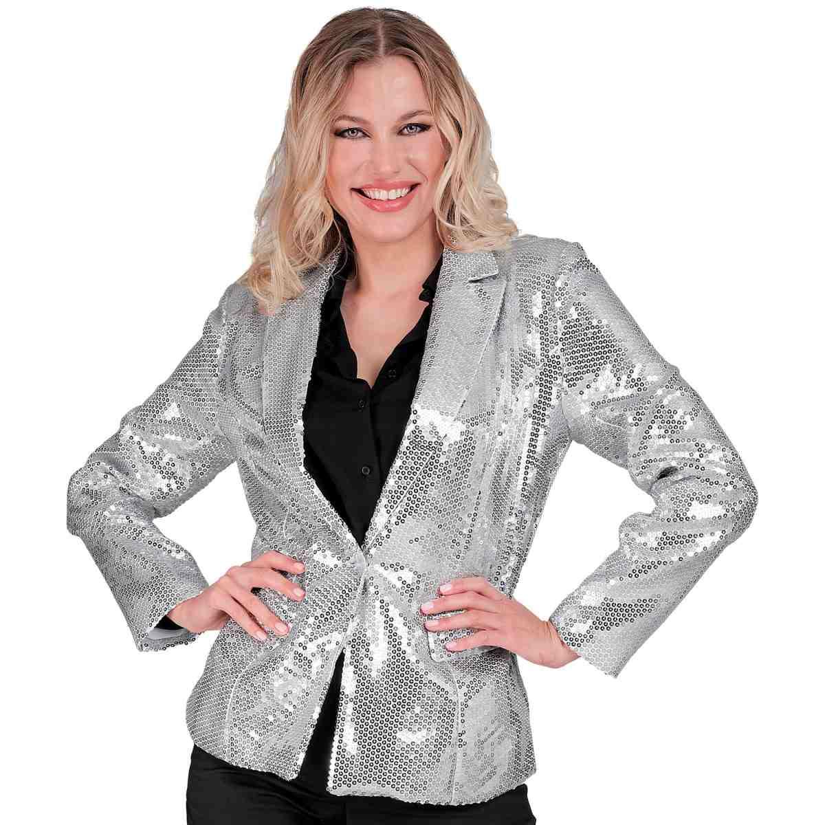 Giacca argento paillettes
