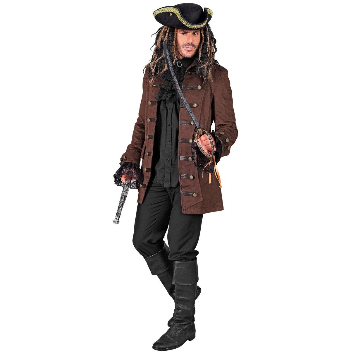 Costume giacca pirata marrone
