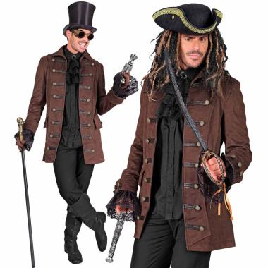 Costume giacca pirata marrone