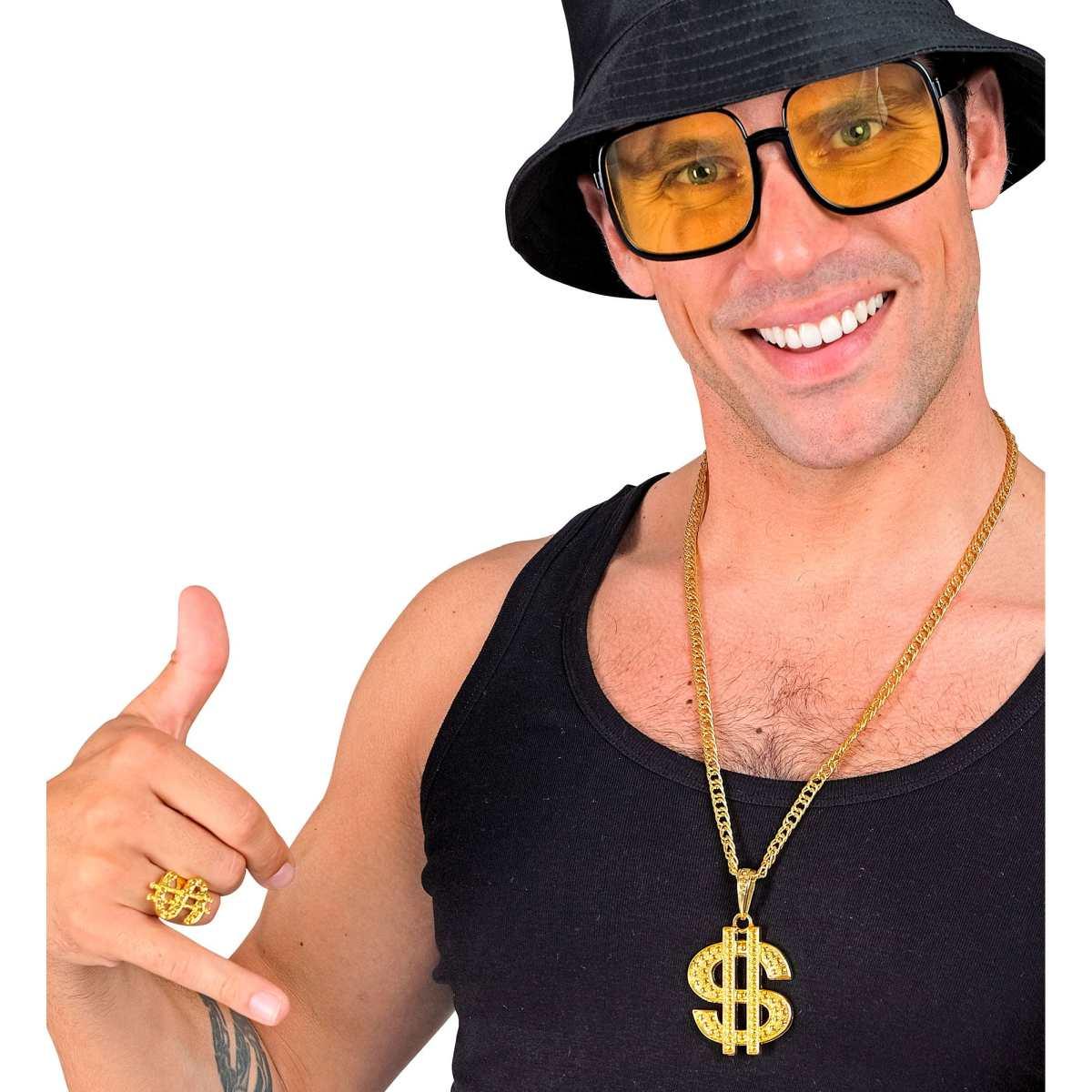 Collana pappone dollaro anello