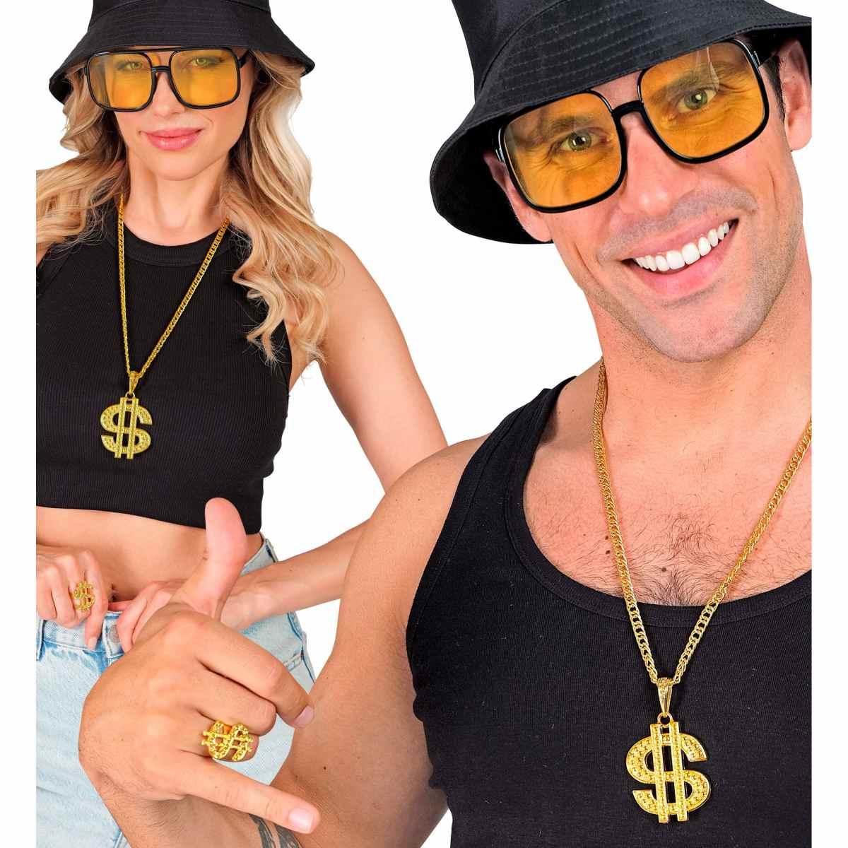 Collana pappone dollaro anello