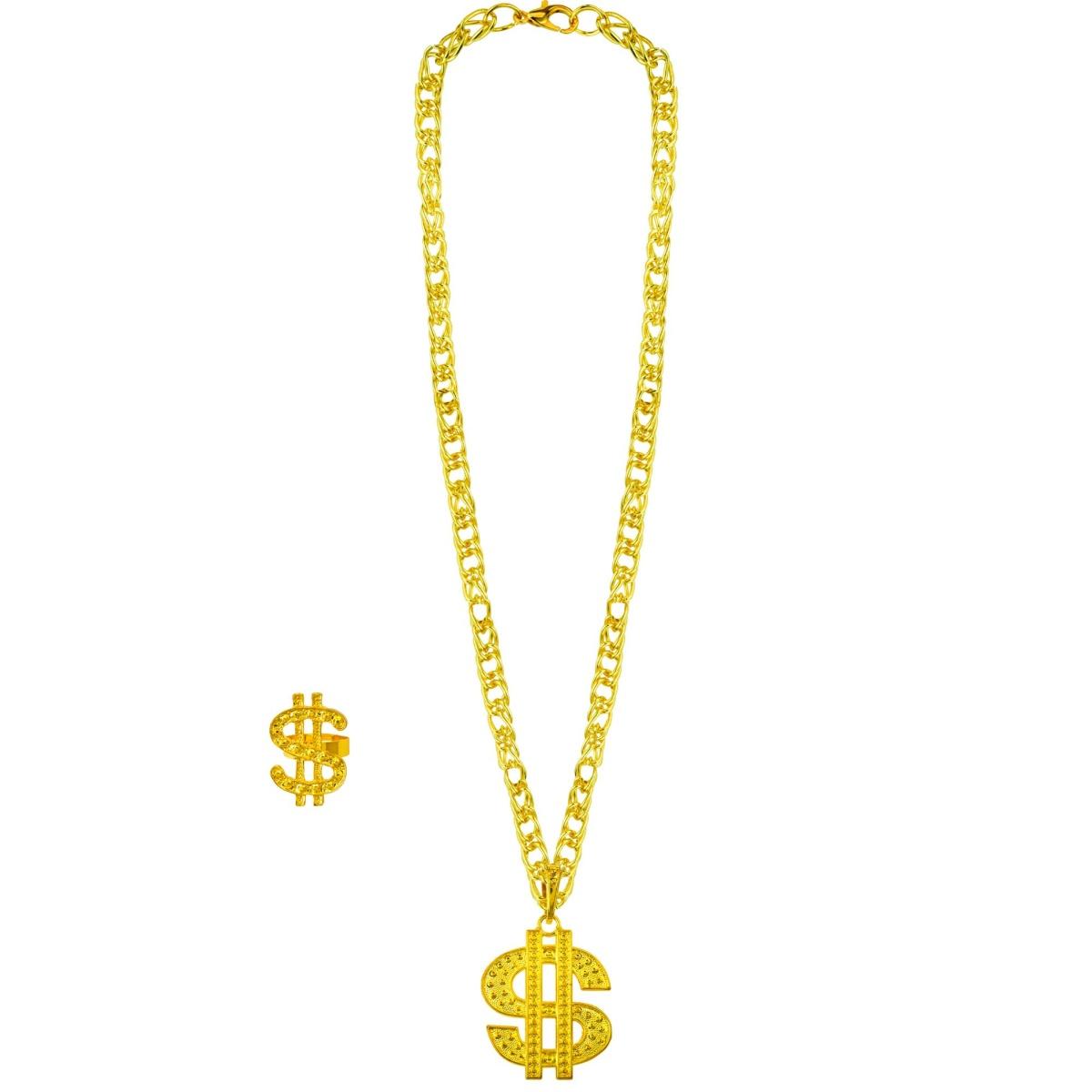 Collana pappone dollaro anello